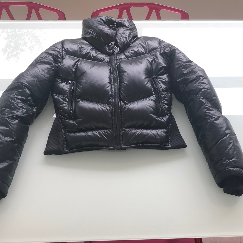 Puma fitted down funnel neck jacket